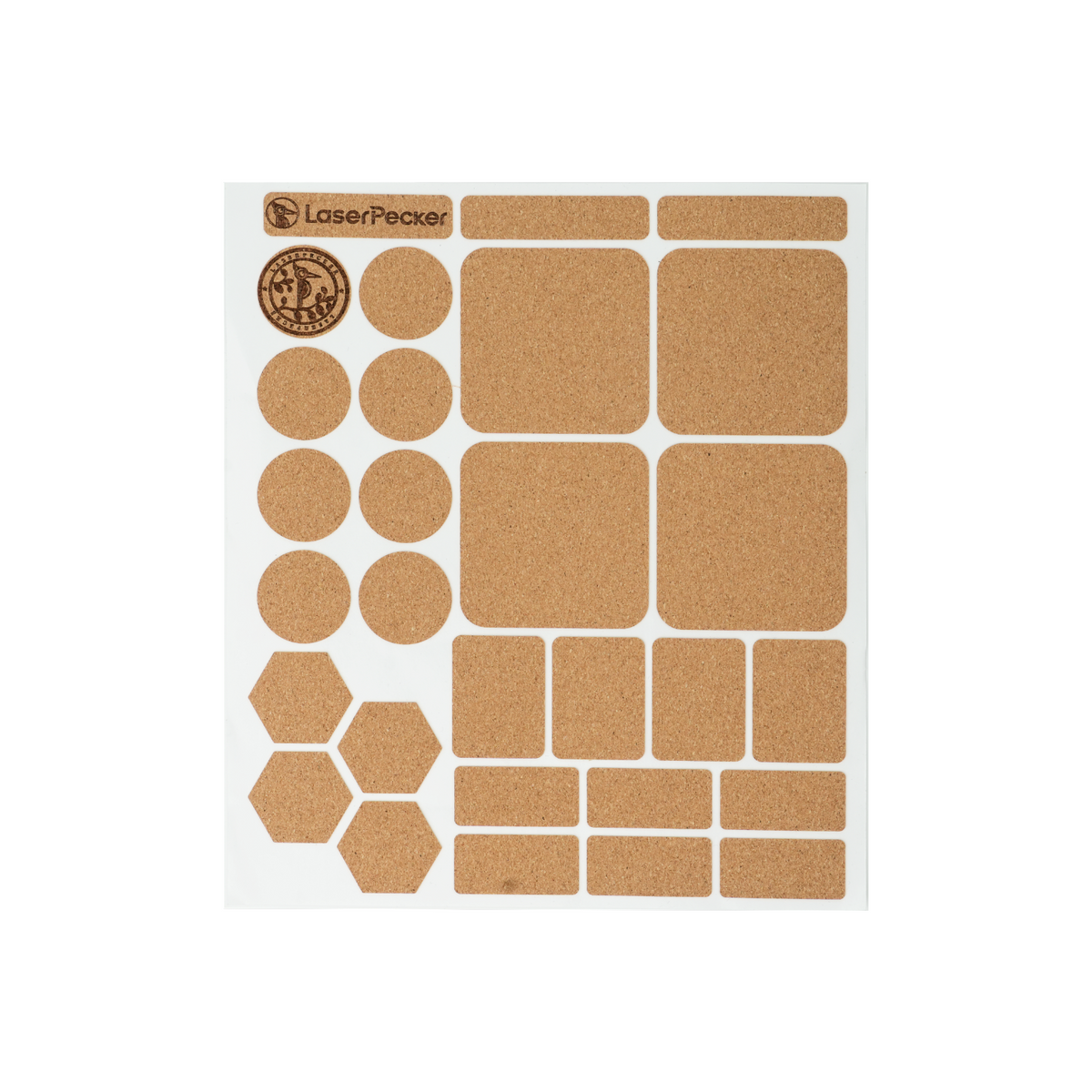 Corkwood Label Stickers Sheet (10pcs)