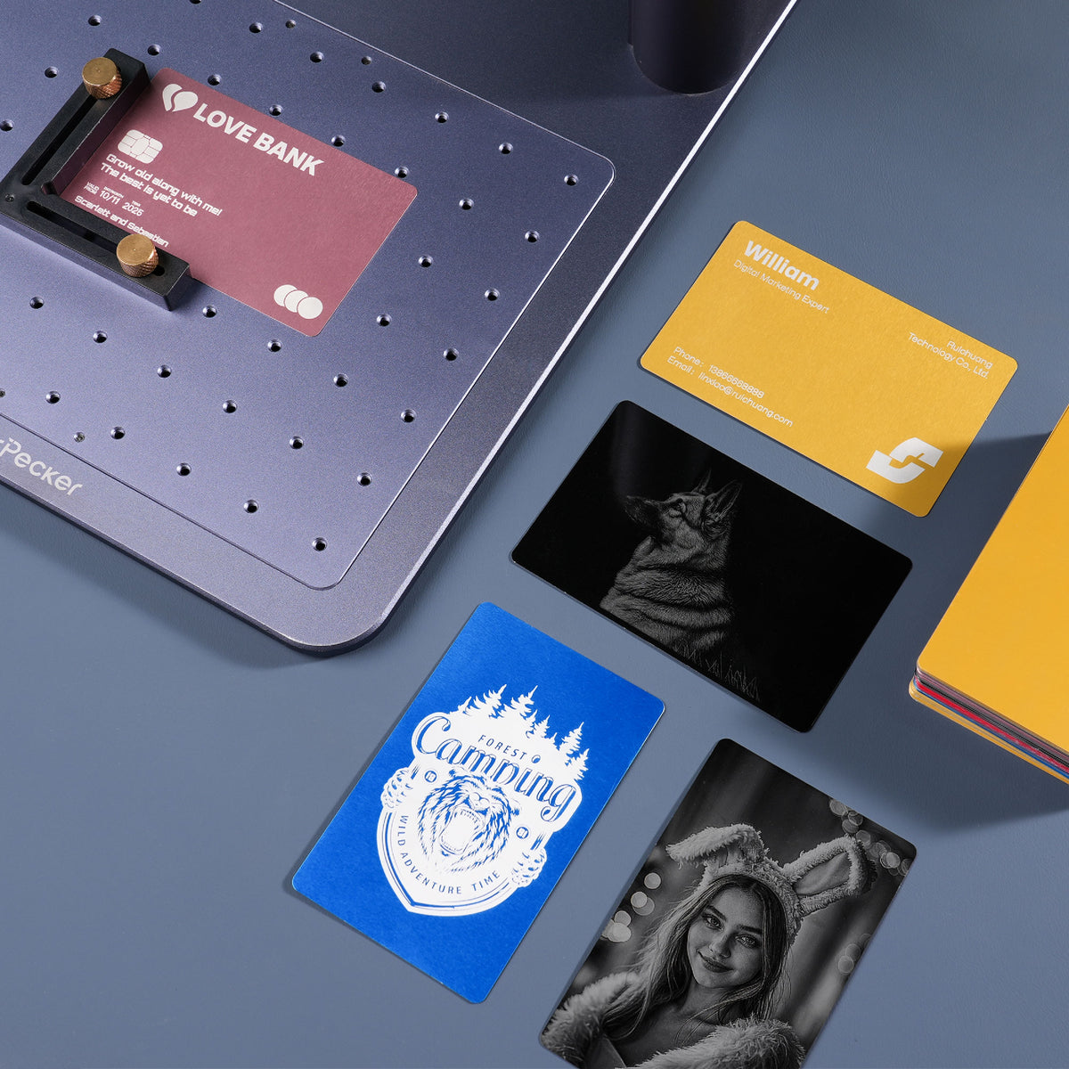 Aluminum Metal Business Cards (100pcs)