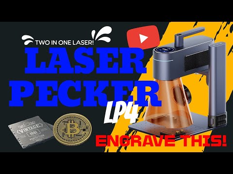 Video demonstrating the quick installation and versatile engraving performance of the LaserPecker LP4 diode laser engraver on a variety of materials.