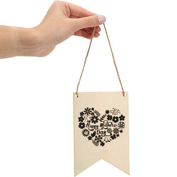 Blank Wood Pennant Signs (24 pcs / 48 pcs)