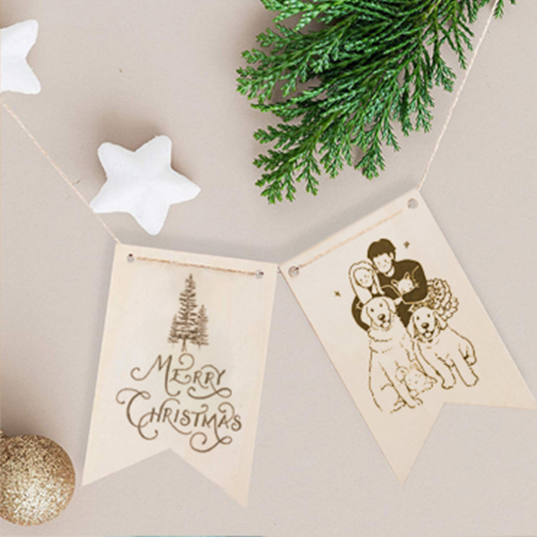 Blank Wood Pennant Signs (24 pcs / 48 pcs)