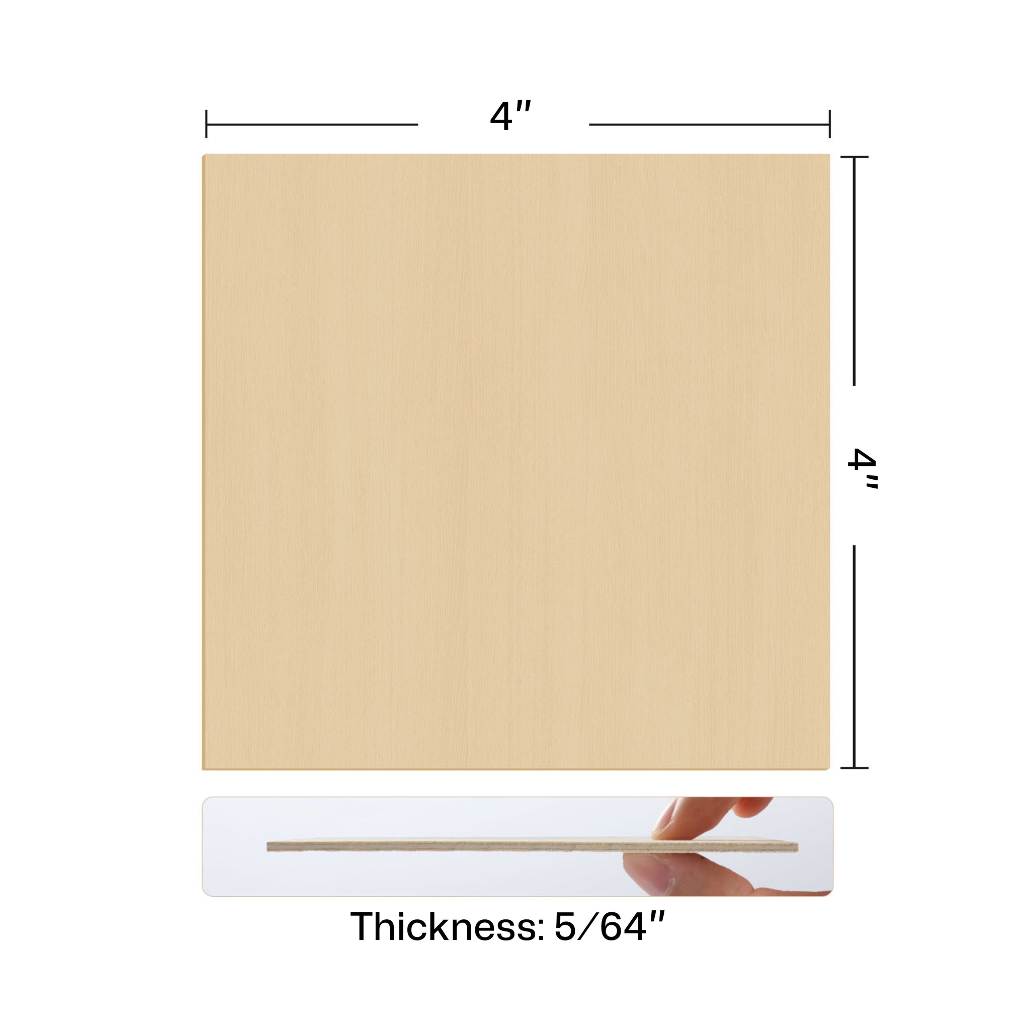 Basswood Plywood Sheets 1/16