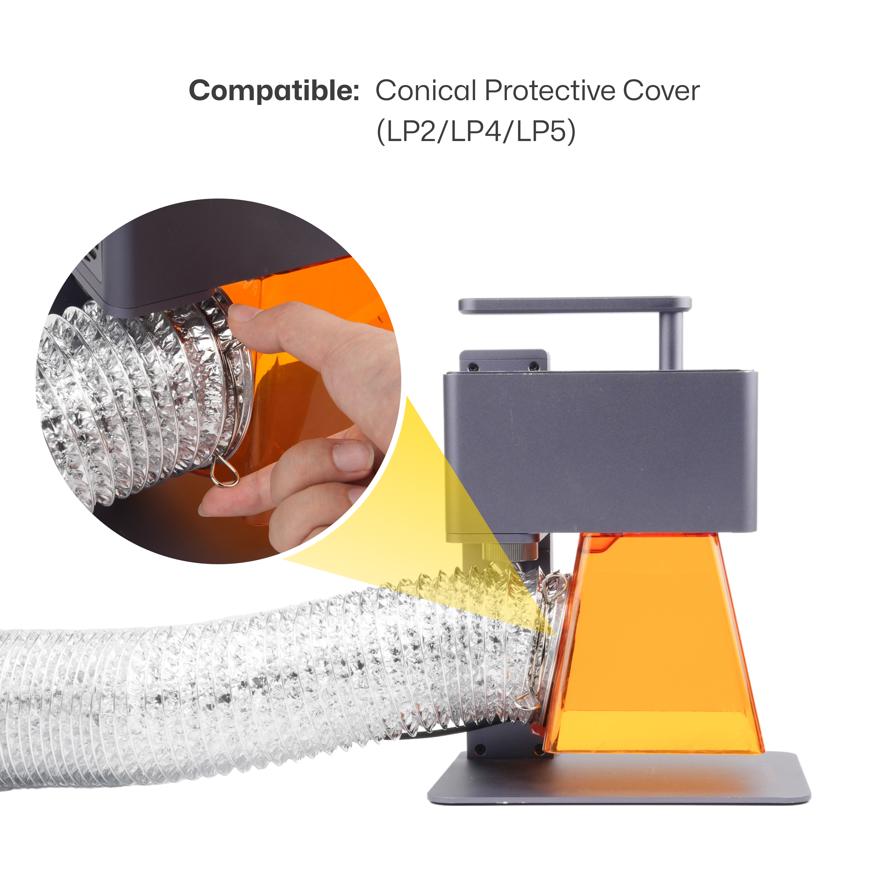 LaserPecker Smoke Exhaust Pipe