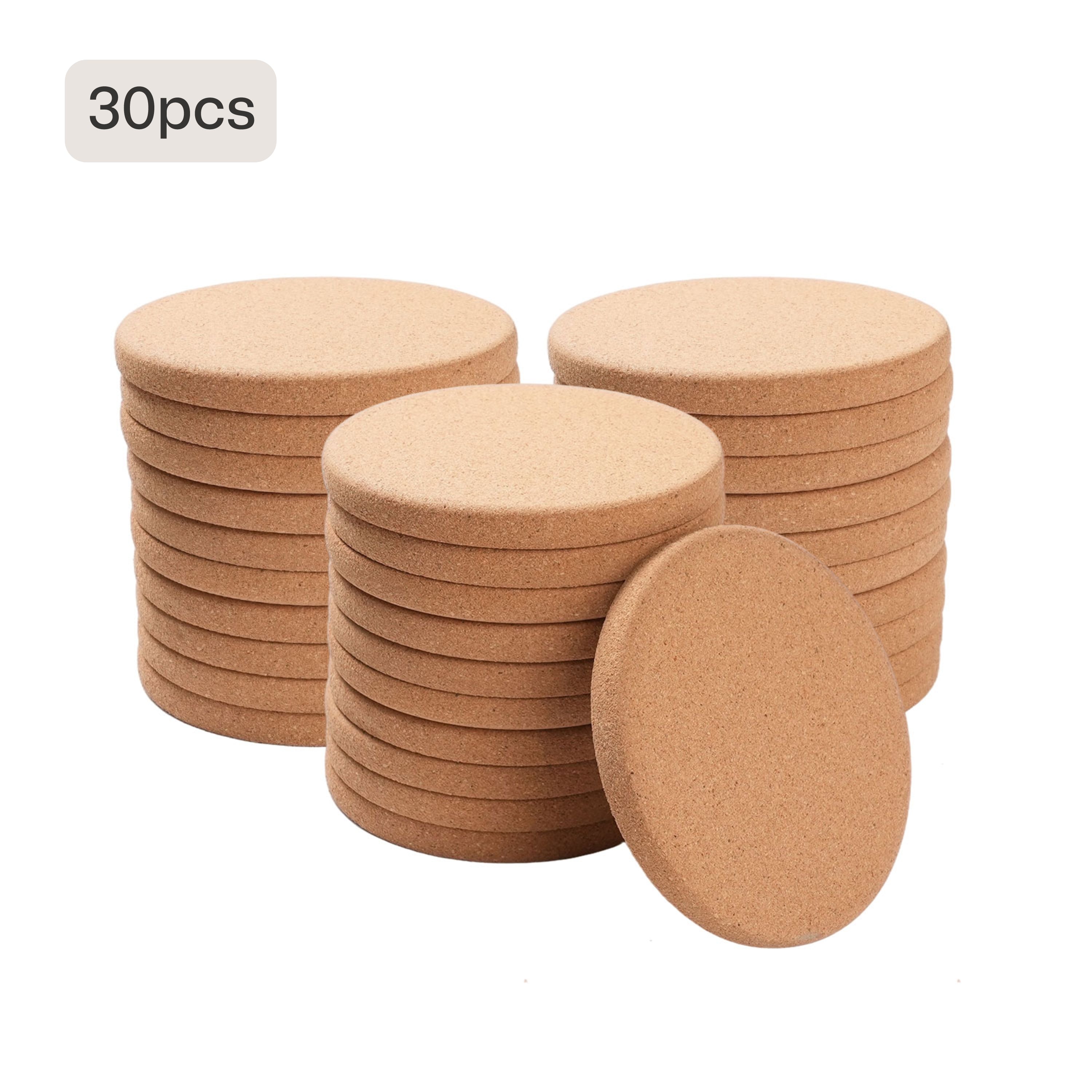 Cork Coasters for Drinks (10pcs / 30pcs)