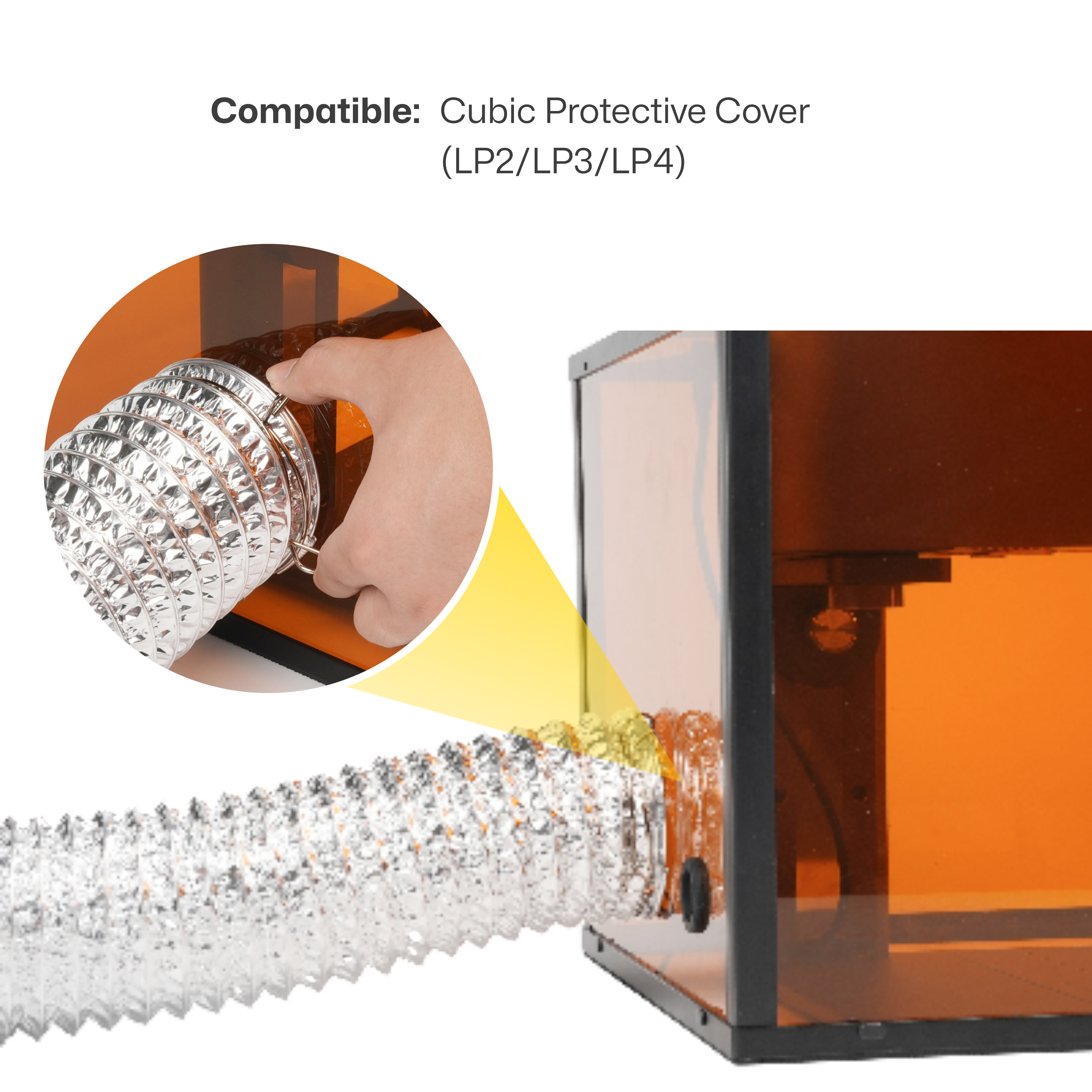 LaserPecker Smoke Exhaust Pipe