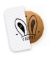 User-friendly LP1 Plus App interface showing three creative ways to engrave: doodle to laser, photo conversion, and built-in material library.