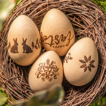 Wooden Easter Eggs (6pcs)