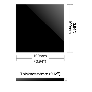 Acrylic Sheets - Black (5 pcs)