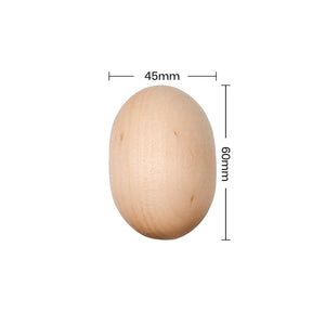 Wooden Easter Craft Eggs Good For DIY (6pcs)