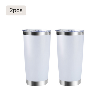 🎁 Coated Stainless Steel Tumbler with Lid (1pcs / 2pcs) (100% off)