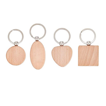 🎁 Random Blank Wooden Keychain (20pcs) (100% off)