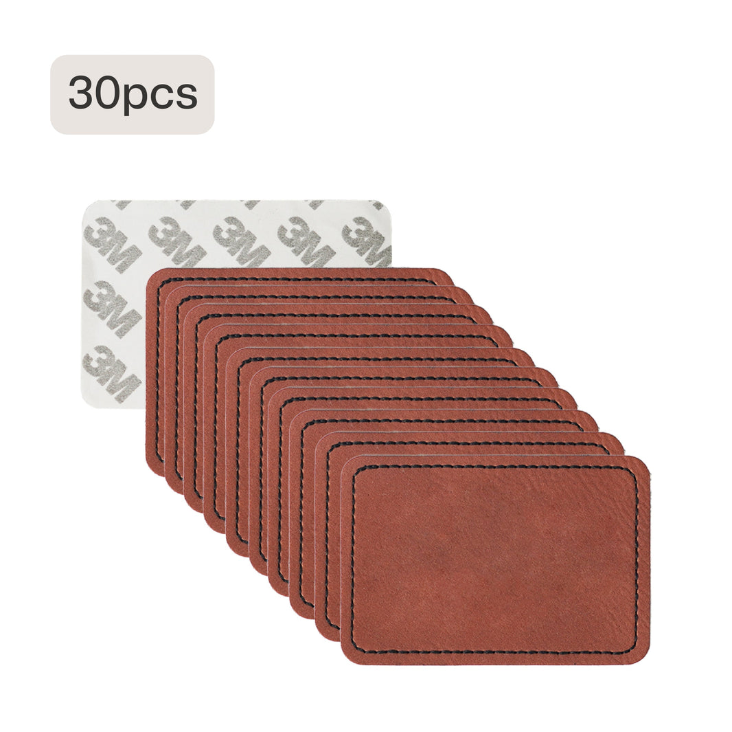 🎁 Blank Rectangular PU Leather Labels / Tags (30pcs) (100% off)