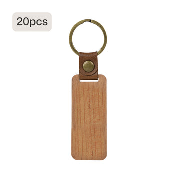 🎁 Blank Rectangular Walnut Keychain (10pcs / 20pcs) (100% off)