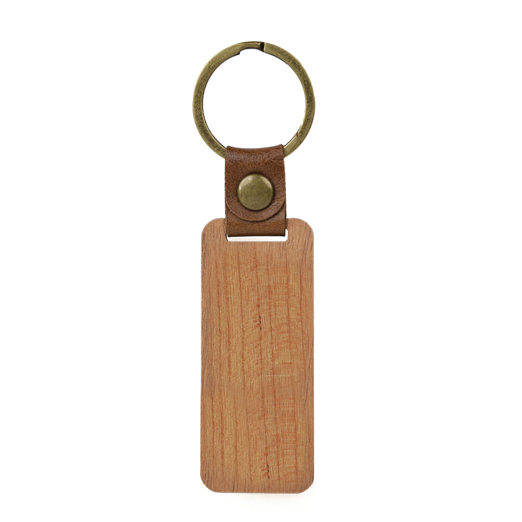 🎁 Blank Rectangular Walnut Keychain (10pcs / 20pcs) (100% off)