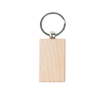 🎁 Blank Rectangular Wooden Keychain (20pcs / 40pcs) (100% off)