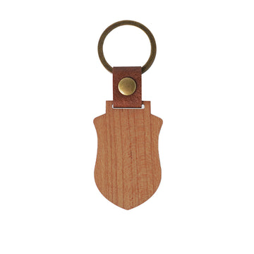 🎁 Blank Shield-shaped Wooden Keychains (10pcs / 20pcs) (100% off)