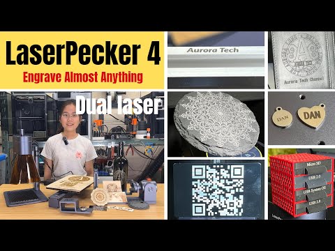 Video demonstrating the LaserPecker LP4 diode laser engraver’s software‑guided workflow, producing high‑precision engravings that prove the capability of its dual‑laser system.