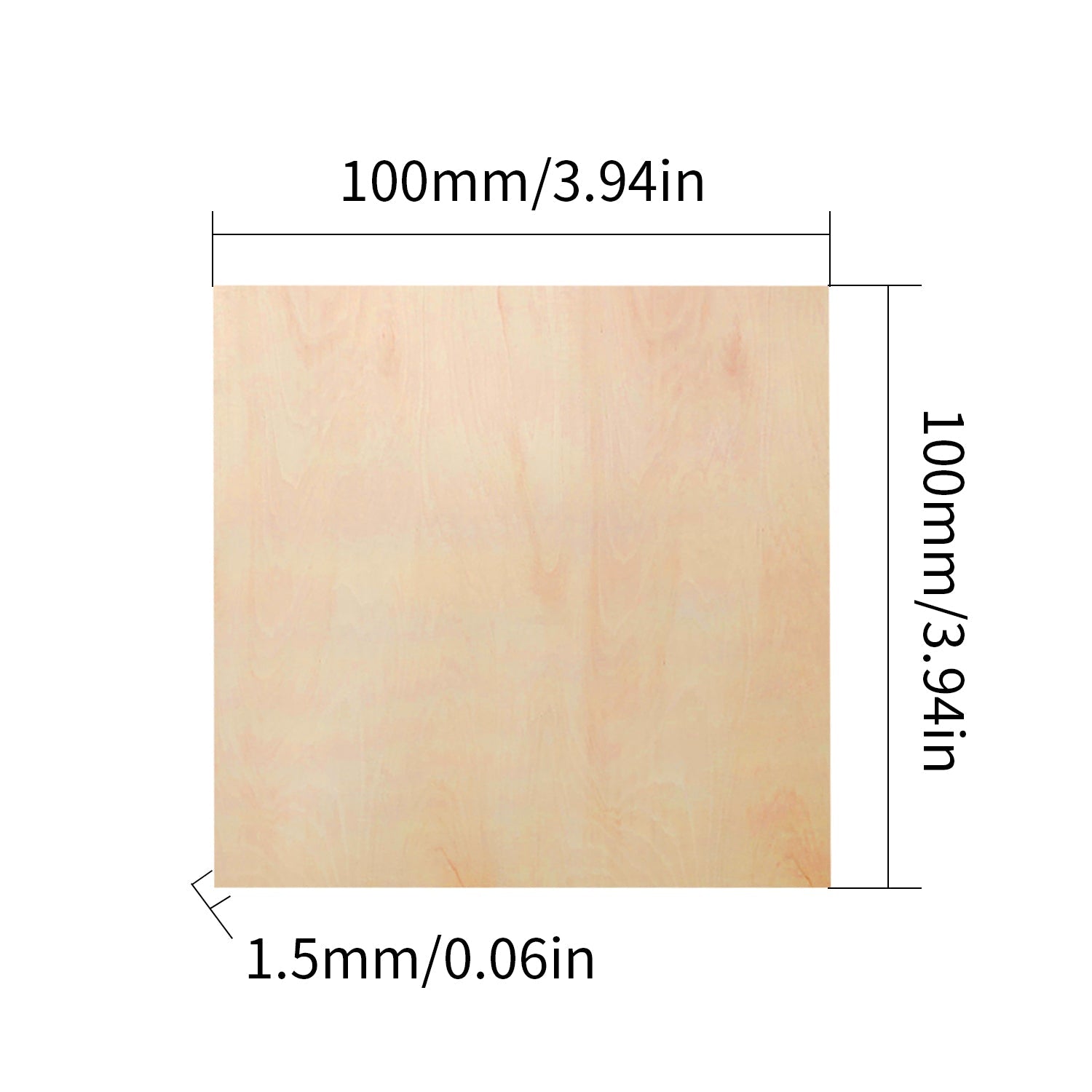 Basswood Plywood Sheets 1/16