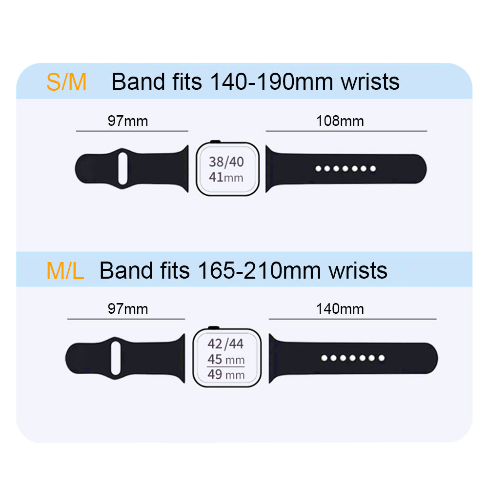 DIY Silicone Apple Watch Bands Size