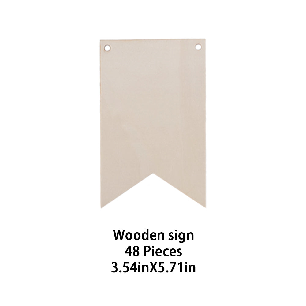 DIY Wooden Pennant Sign Size