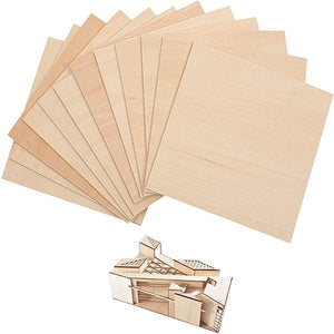 Wooden Plate Plywood (10 Pcs)