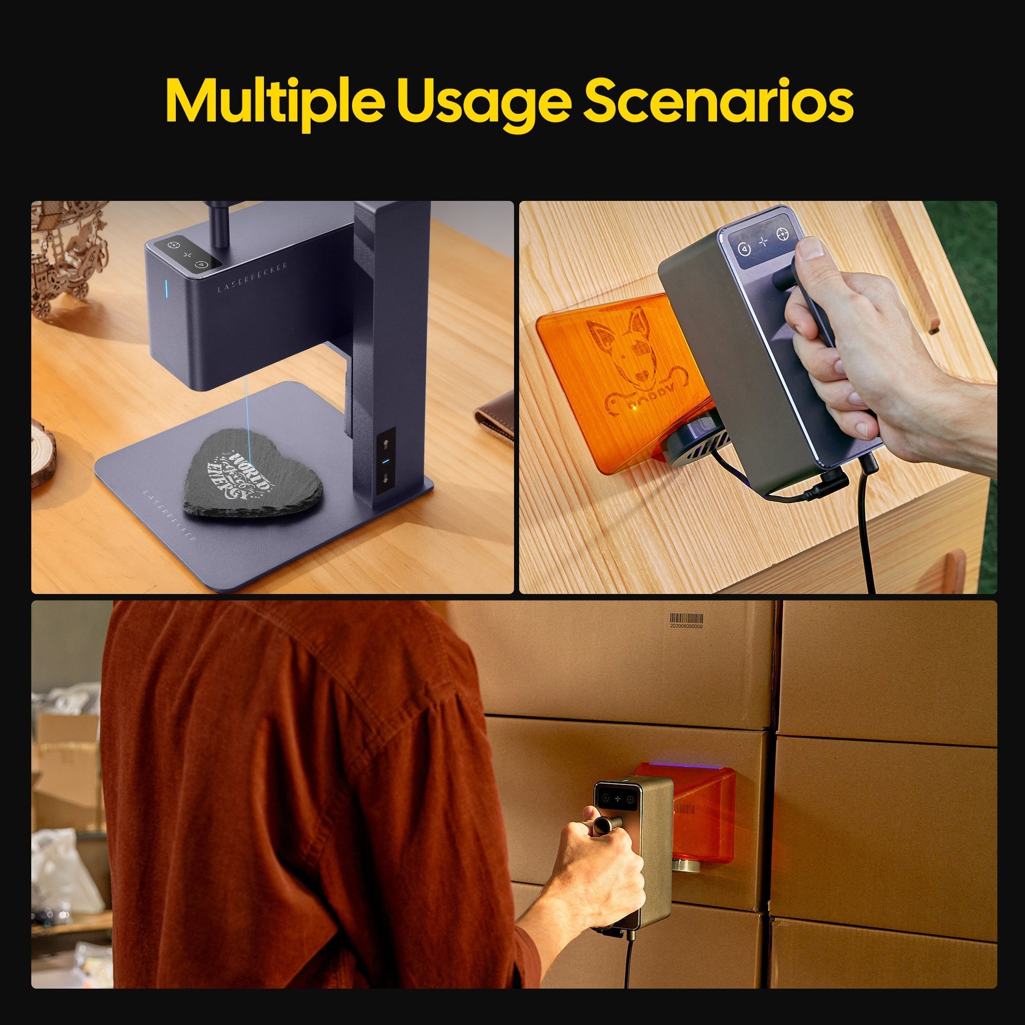 LaserPecker LP2 Mutiple Usage Scenarios