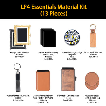 LaserPecker LP4 Essentials Material Kit（13 pcs)