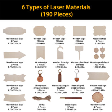 Wood Material Package Material Kits Size